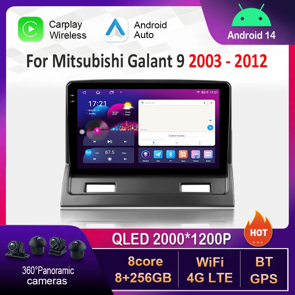 Для Mitsubishi Galant 9 2003-2012 WiFi Android 14 Система с разделенным экраном Автомобильный видео Мультимедийный плеер Навигация GPS BT Авто Инструменты
Для Mitsubishi Galant 9 2003-2012 WiFi Android 14 Система с разделенным экраном Автомобильный видео Мультимедийный плеер Навигация GPS BT Авто Инструменты