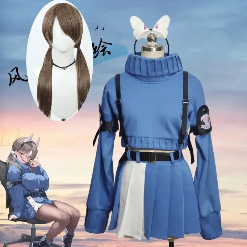 Game Blue Archive KAZEKURA MOE Cosplay Costume Party Suit Top Skirts Uniform Women Gilrls Halloween Role Play Wig Shoes Anime
Game Blue Archive KAZEKURA MOE Cosplay Costume Party Suit Top Skirts Uniform Women Gilrls Halloween Role Play Wig Shoes Anime