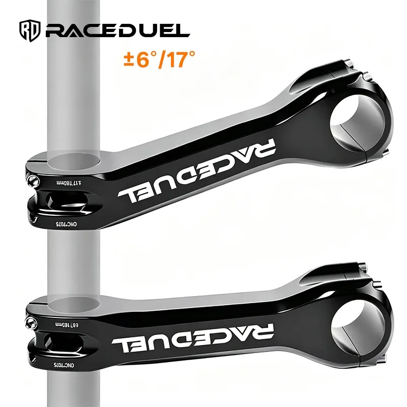 RACEDUEL Road Bike Stem 6/17 Degree Extra Long Mtb Handlebar Stem 160/170/180mm Aluminum Alloy MTB Power
RACEDUEL Road Bike Stem 6/17 Degree Extra Long Mtb Handlebar Stem 160/170/180mm Aluminum Alloy MTB Power