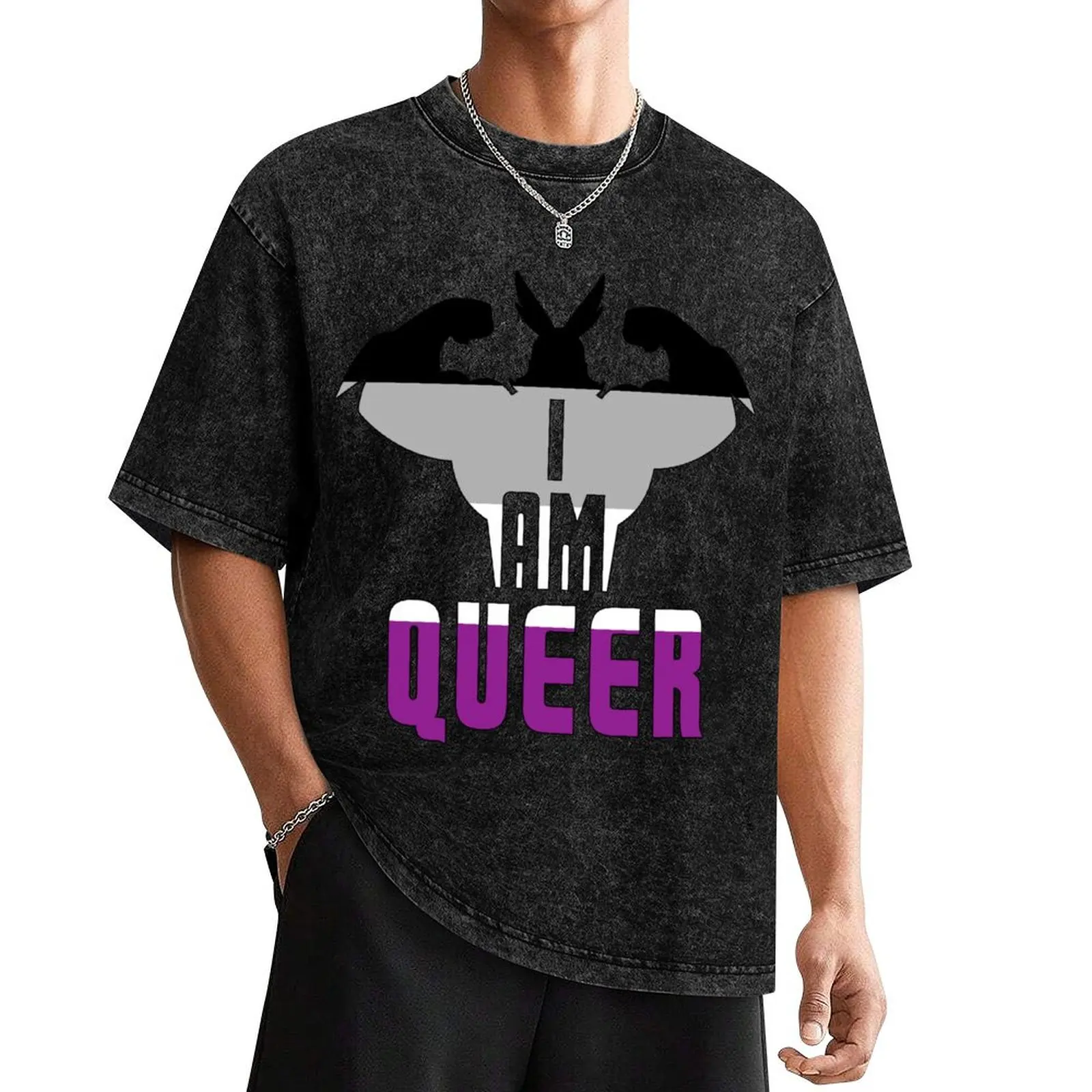 I Am Queer!' - All Might Asexual Pride Flag T-Shirt anime tshirt summer clothes clothing for men
I Am Queer!' - All Might Asexual Pride Flag T-Shirt anime tshirt summer clothes clothing for men