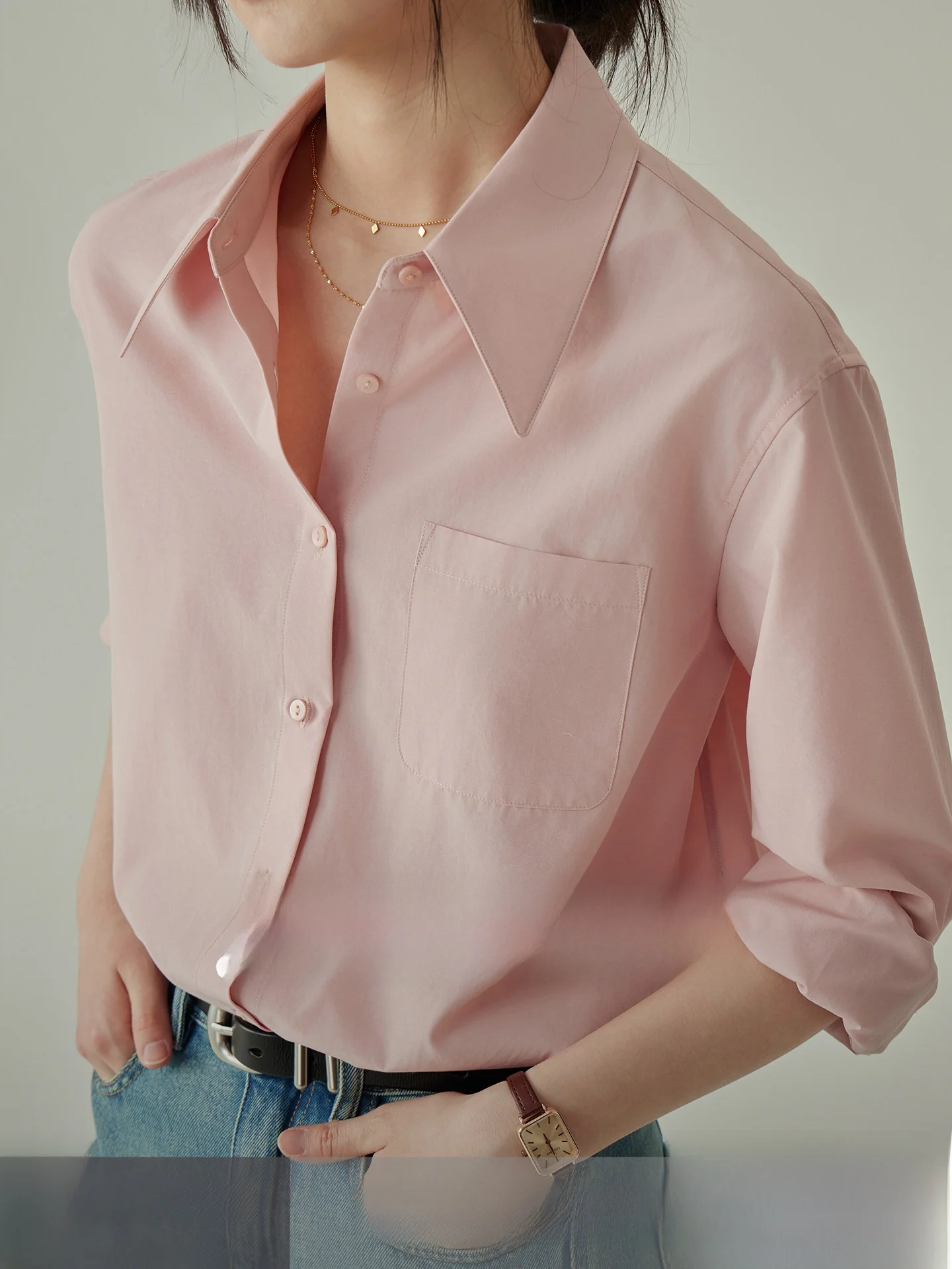 Рубашка Yake Home Spring Casual розового цвета для женщин, повседневная, с длинным рукавом, свободного кроя, из смесового хлопка, прямого силуэта, во французском стиле
Рубашка Yake Home Spring Casual розового цвета для женщин, повседневная, с длинным рукавом, свободного кроя, из смесового хлопка, прямого силуэта, во французском стиле
