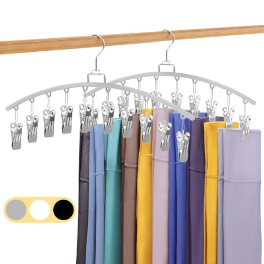 Legging Organizer for Closet 360° Swivel, Metal Gym Clothes Organizer w/20 Clips Holds 20 Leggings, Hangers Space Saving, Close
Legging Organizer for Closet 360° Swivel, Metal Gym Clothes Organizer w/20 Clips Holds 20 Leggings, Hangers Space Saving, Close