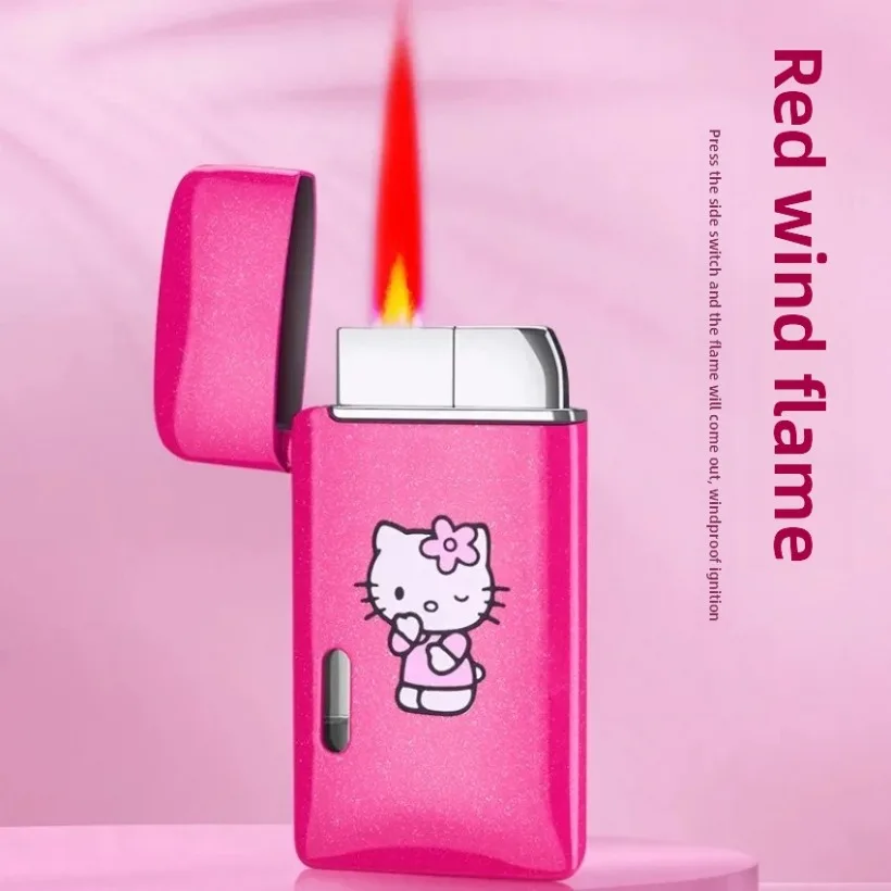 Pink Flame Hello Kitty Windproof Butane Lighter, Metal Cartoon Printed Matte Mini Torch Lighter for Women, Perfect Girl's Gift
Pink Flame Hello Kitty Windproof Butane Lighter, Metal Cartoon Printed Matte Mini Torch Lighter for Women, Perfect Girl's Gift