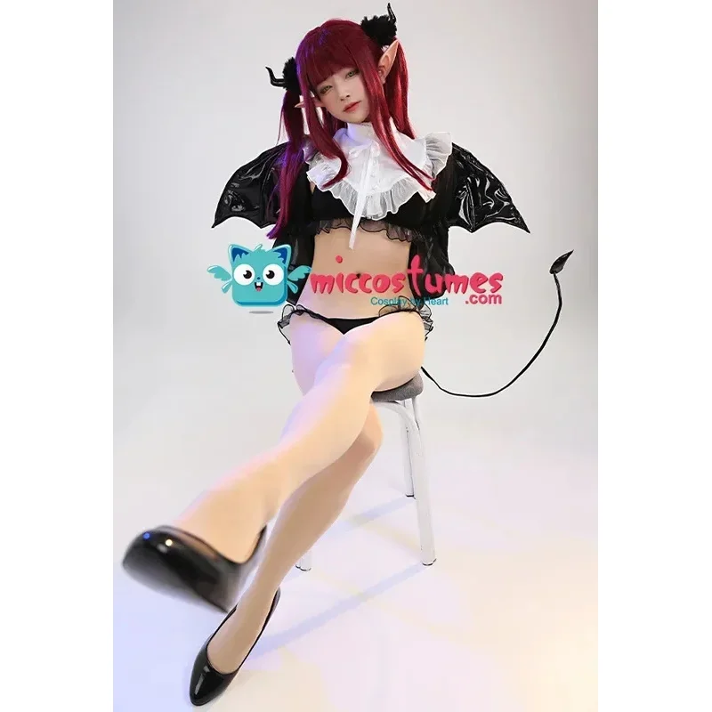 25COSВ наличии Miccostumes, женский костюм для косплея Марин, комплект из топа и трусиков с головным убором и крыльями
25COSВ наличии Miccostumes, женский костюм для косплея Марин, комплект из топа и трусиков с головным убором и крыльями