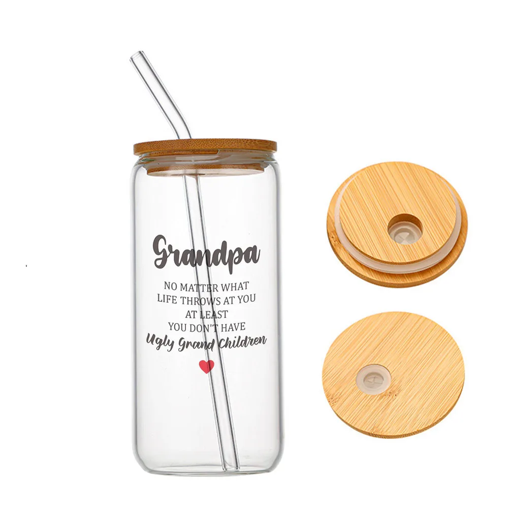 Gifts for Grandpa Papa Fathers Day Grandfather Gifts Glass For Heat Resistant High Drinking Cup With Straws Lids 16 oz
Gifts for Grandpa Papa Fathers Day Grandfather Gifts Glass For Heat Resistant High Drinking Cup With Straws Lids 16 oz