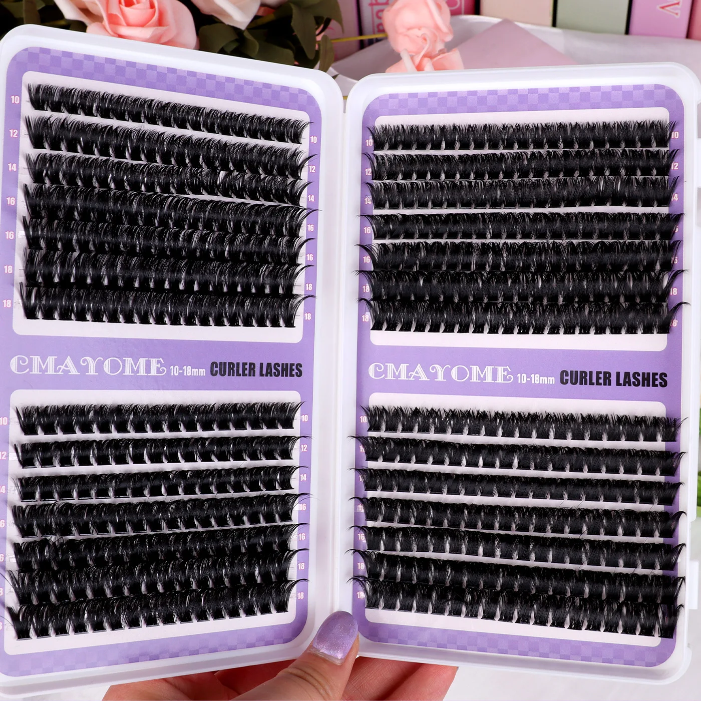 Fluffy False Eyelash Thick D Curl Mixed Hair Single Cluster 100P/150P Eyelash Extensions for Makeup Artists And Beauty Salons
Fluffy False Eyelash Thick D Curl Mixed Hair Single Cluster 100P/150P Eyelash Extensions for Makeup Artists And Beauty Salons