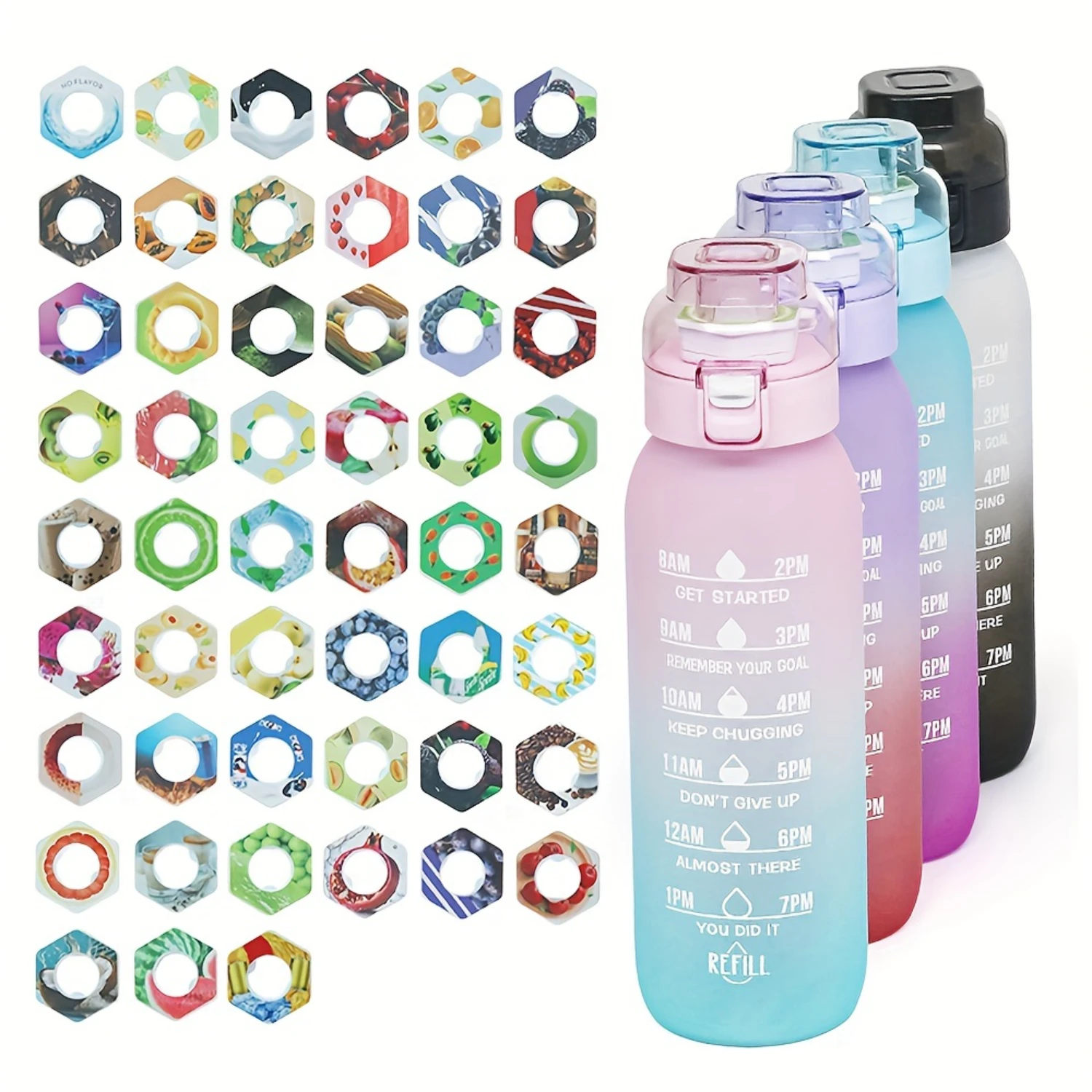 1pc, Sports Water Bottle With 1 Random Flavor Pod, 33.81oz Water Cup Compatible With 0 Sugar 0 Calorie Flavor Pods, Drinking Wat
1pc, Sports Water Bottle With 1 Random Flavor Pod, 33.81oz Water Cup Compatible With 0 Sugar 0 Calorie Flavor Pods, Drinking Wat