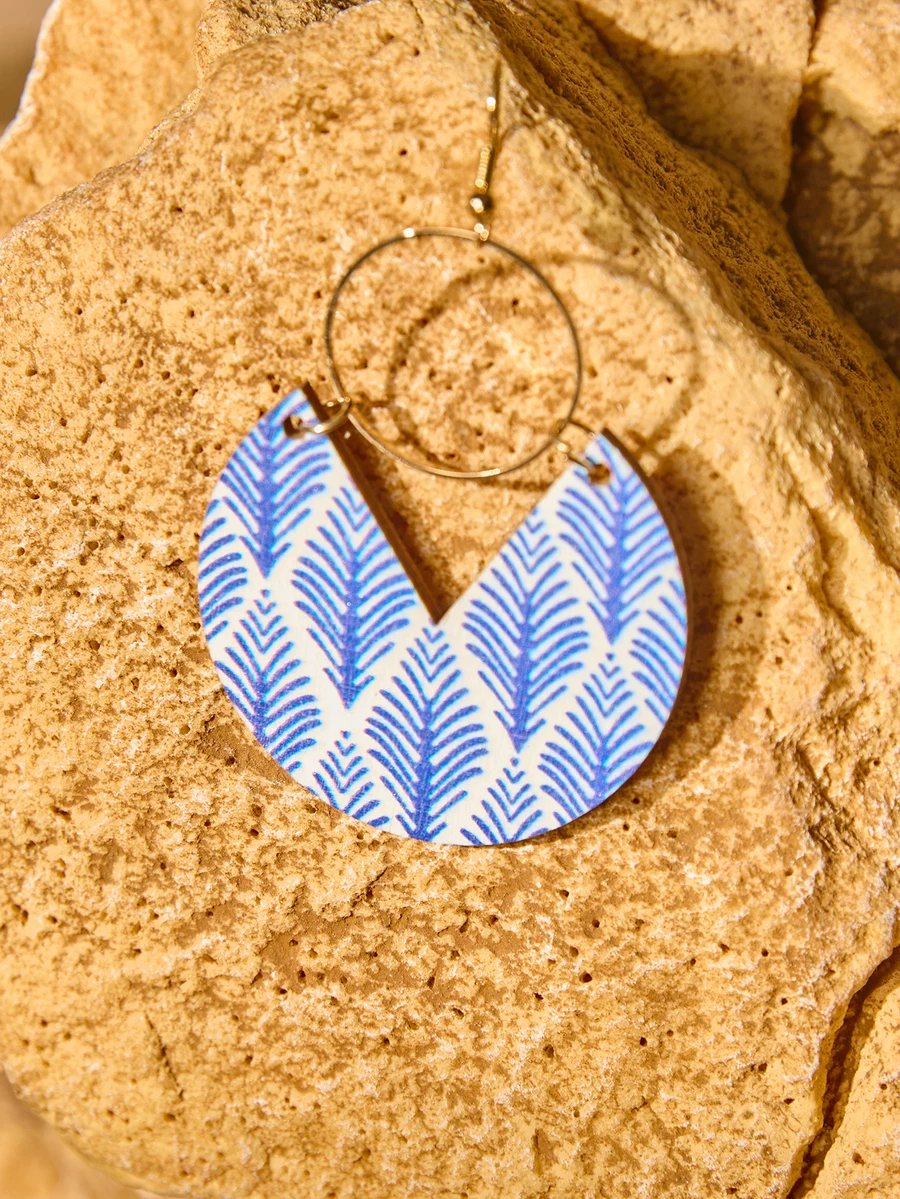 Geometric Leaf Pattern Drop Earrings For Women Summer Cottagecore Style
Geometric Leaf Pattern Drop Earrings For Women Summer Cottagecore Style