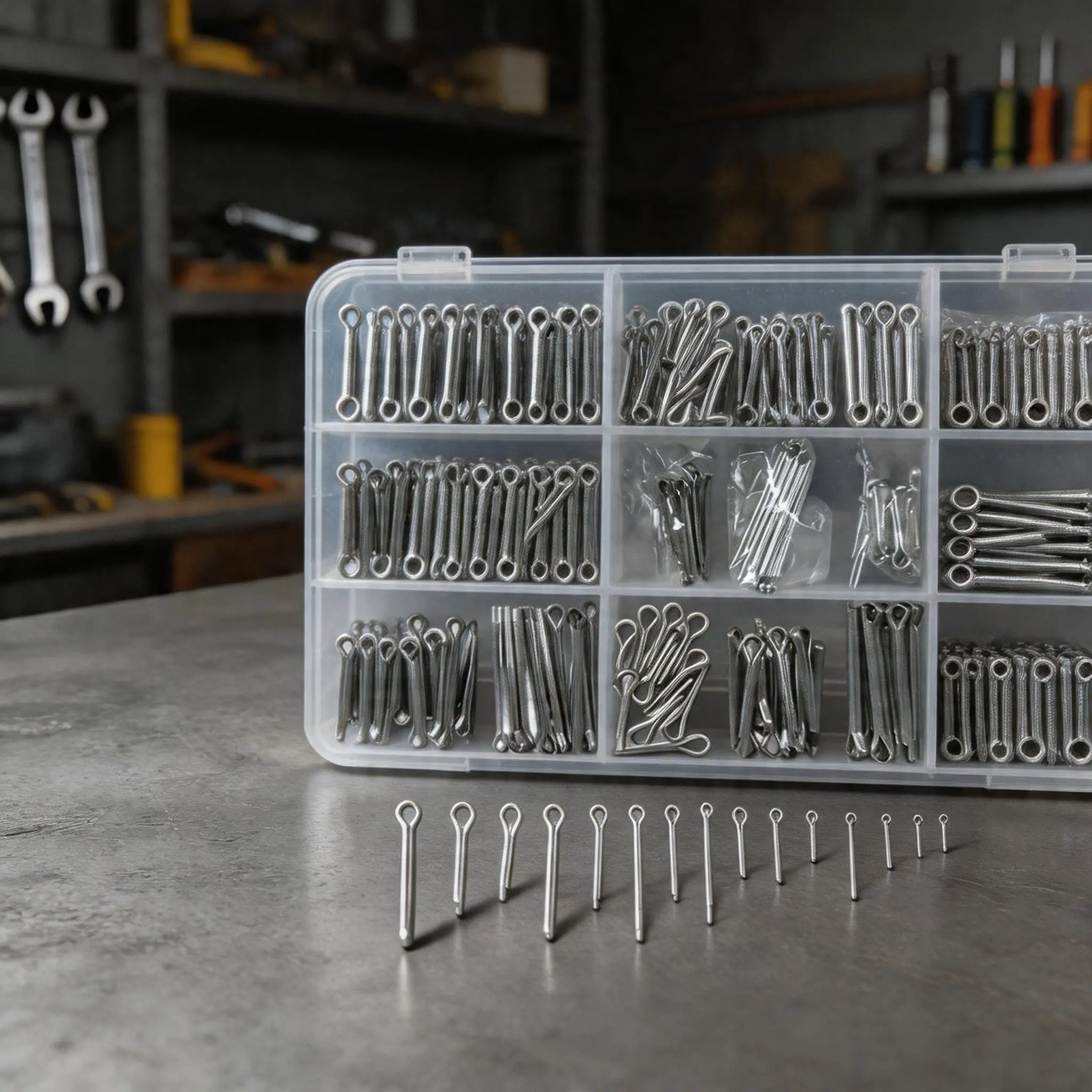 175PCS Cotter Pin Set 5 Sizes 35PCS Each Split Pin Fastener Fitting Assortment Kit Hairpin Clip Tools Replacement Part
175PCS Cotter Pin Set 5 Sizes 35PCS Each Split Pin Fastener Fitting Assortment Kit Hairpin Clip Tools Replacement Part