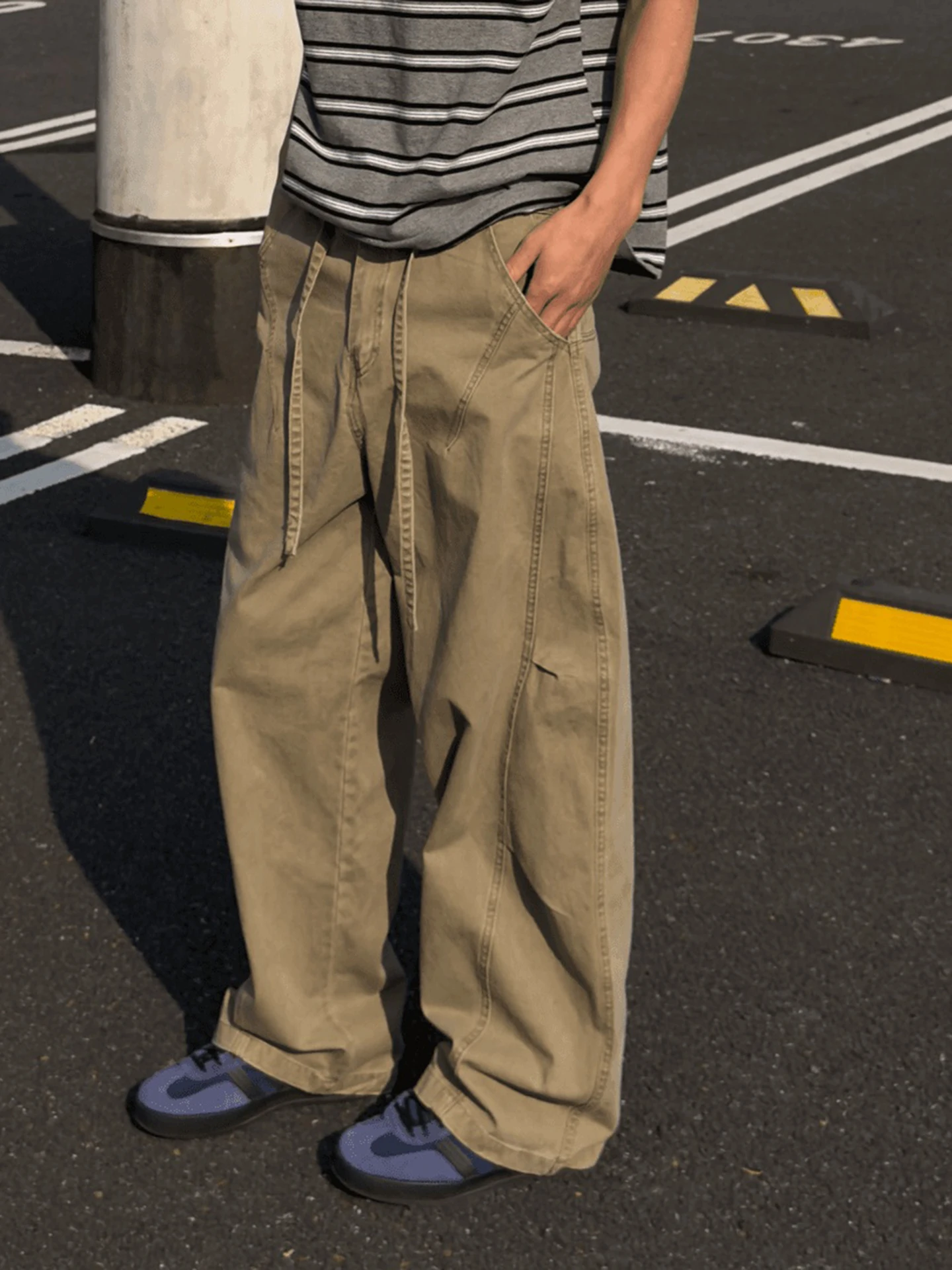 Vintage Khaki Workwear Pants Men's American Slant Cut Straight Leg Wide Leg Bend Knife Cleanfit Pants Casual Cotton Pants
Vintage Khaki Workwear Pants Men's American Slant Cut Straight Leg Wide Leg Bend Knife Cleanfit Pants Casual Cotton Pants