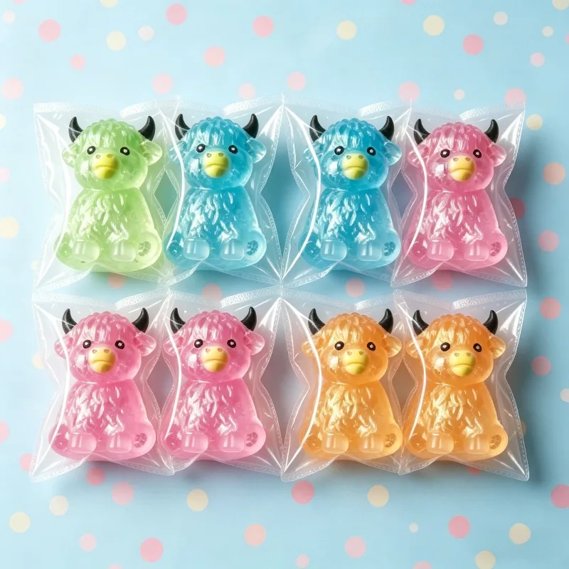 Glitter Transparent Highland Cow Squishy Toy Soft TPR Squeeze Fidget Toy Stress Relief Sensory Pinch Gift for Kids
Glitter Transparent Highland Cow Squishy Toy Soft TPR Squeeze Fidget Toy Stress Relief Sensory Pinch Gift for Kids