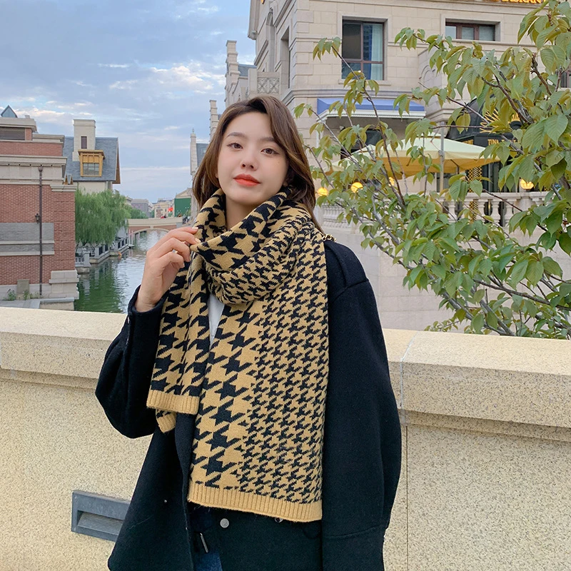 Elegant Scarf Winter For Women Imitation Cashmere Vintage Houndstooth Casual Student Warm Female Thick Blanket Long Wrap Shawl
Elegant Scarf Winter For Women Imitation Cashmere Vintage Houndstooth Casual Student Warm Female Thick Blanket Long Wrap Shawl