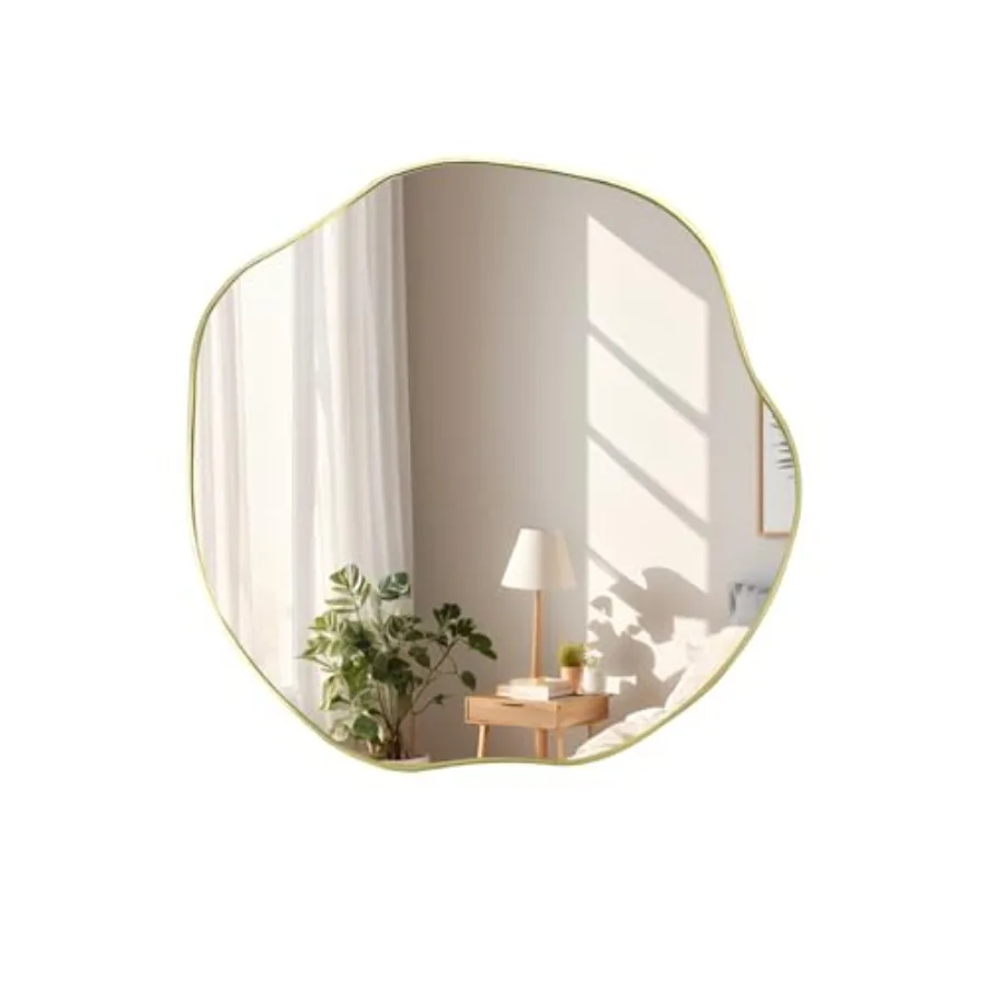 Irregular Shaped Mirror, 16" Asymmetrical Mirror, Scalloped Rounded Mirrors, Modern Frameless Abstract Mirrors for Living Room
Irregular Shaped Mirror, 16" Asymmetrical Mirror, Scalloped Rounded Mirrors, Modern Frameless Abstract Mirrors for Living Room
