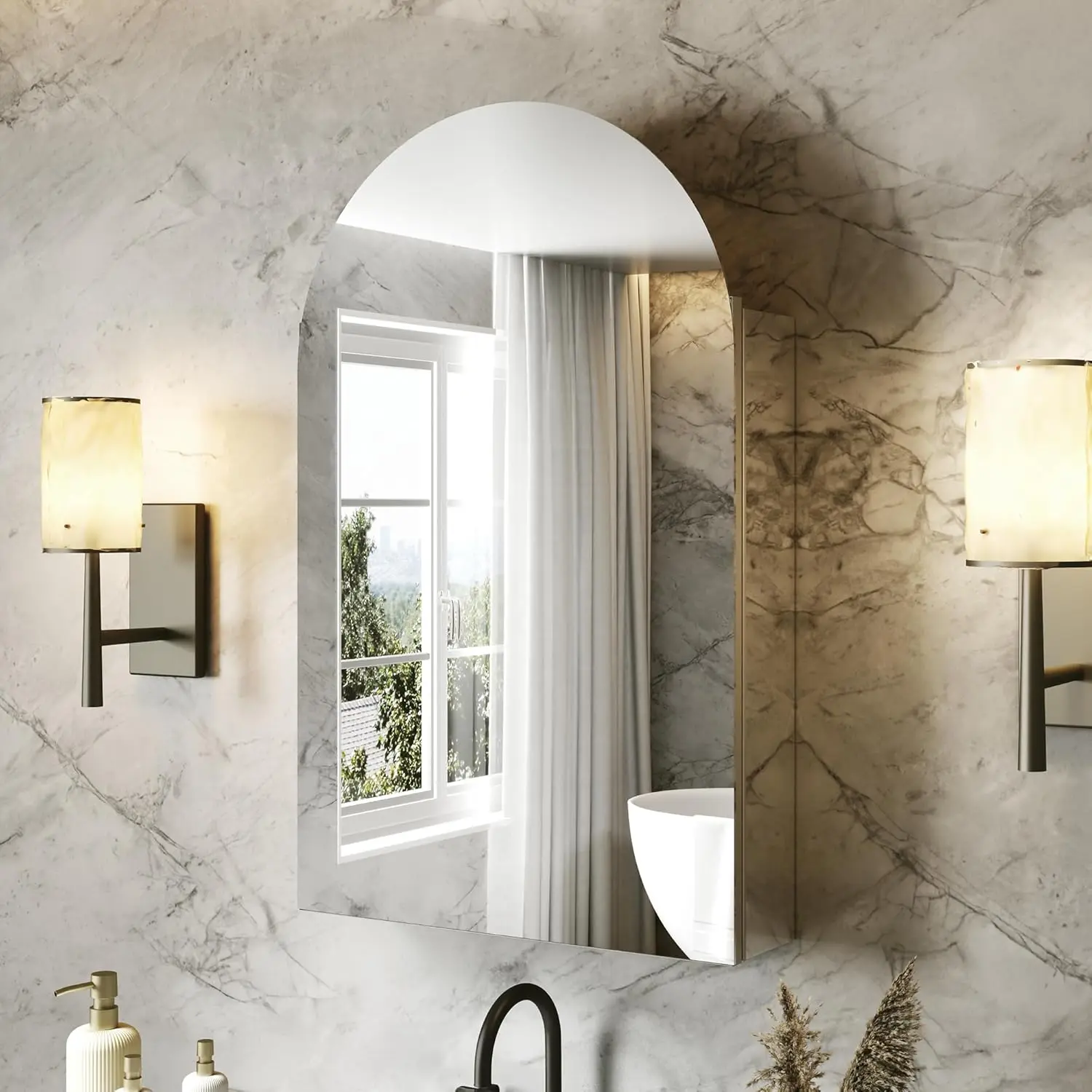 Медицинский шкафчик для ванной 20x32 с зеркалом, алюминиевая рама, регулируемые полки, настенное или встраиваемое крепление
Медицинский шкафчик для ванной 20x32 с зеркалом, алюминиевая рама, регулируемые полки, настенное или встраиваемое крепление