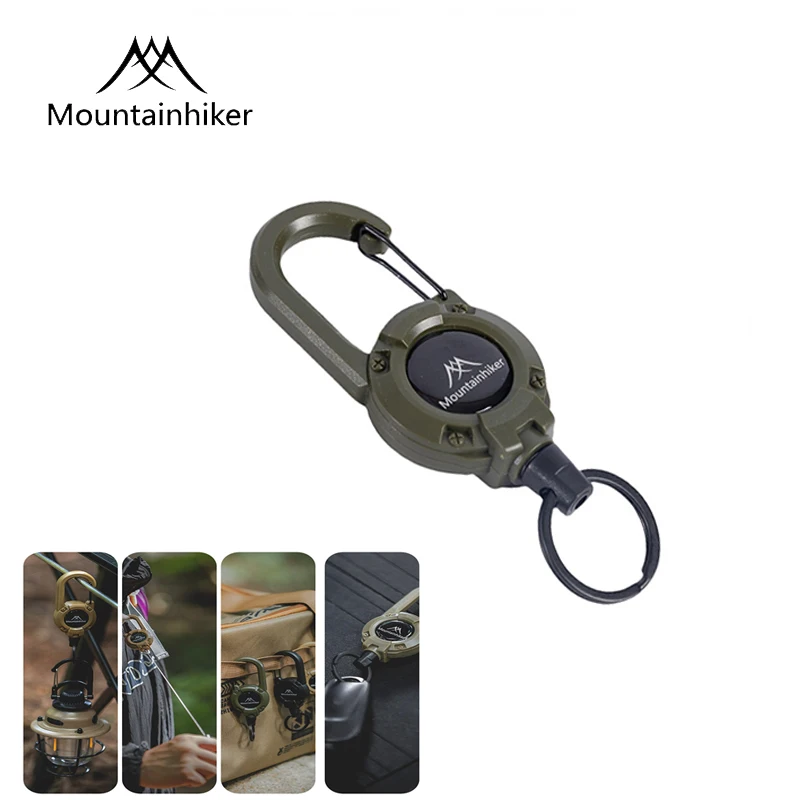 MOUNTAINHIKER Camping telescopic buckle Multi-tool Hanging Hook Anti-lost Rebound wire rope Keychain camping equipment 
MOUNTAINHIKER Camping telescopic buckle Multi-tool Hanging Hook Anti-lost Rebound wire rope Keychain camping equipment