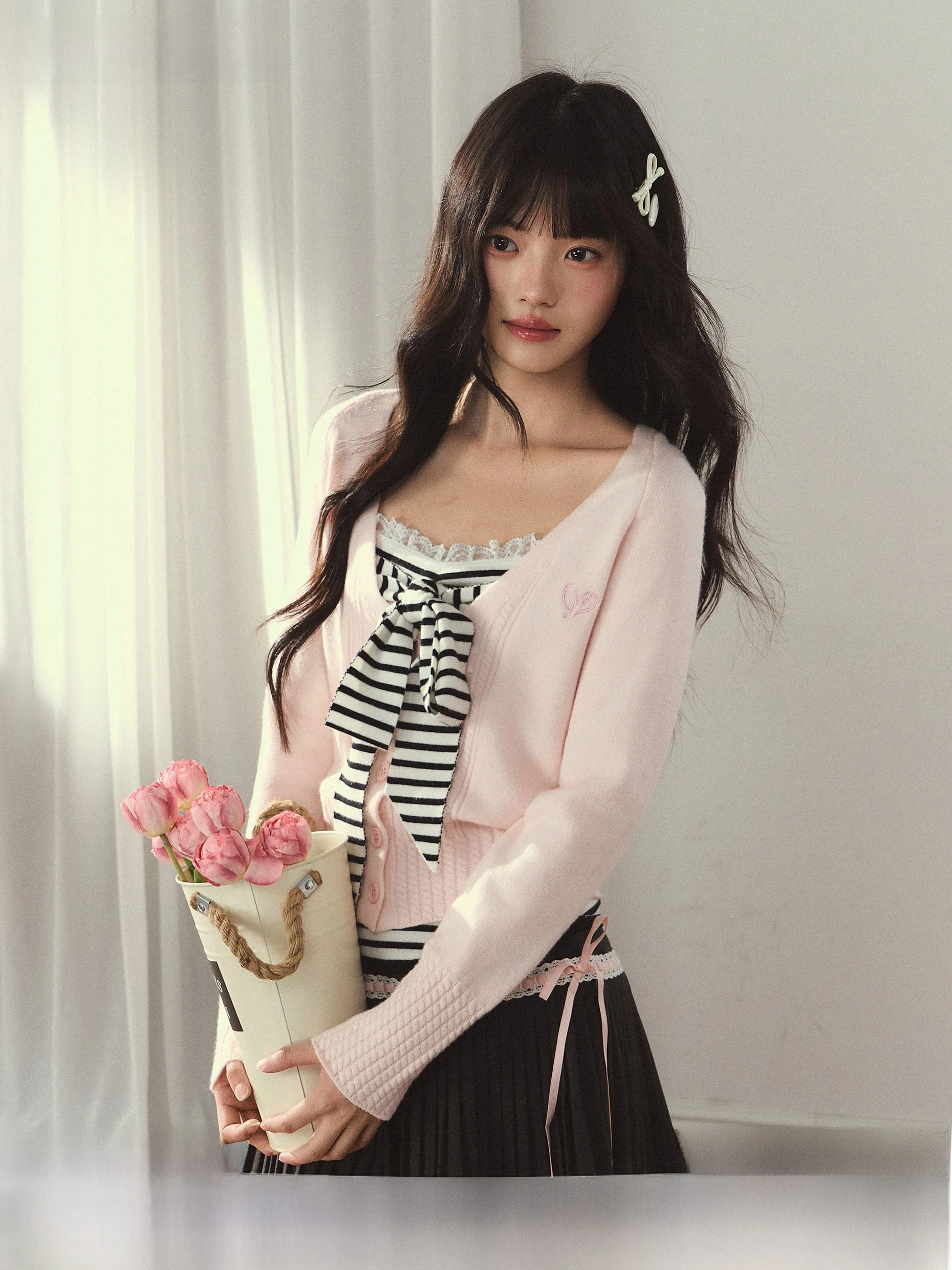 Sweet Style Umoumo Women's Knitted Sweater Cardigan Waist Cinched V-Neck Long Sleeve Short Length Fashion Spring Casual Wear
Sweet Style Umoumo Women's Knitted Sweater Cardigan Waist Cinched V-Neck Long Sleeve Short Length Fashion Spring Casual Wear