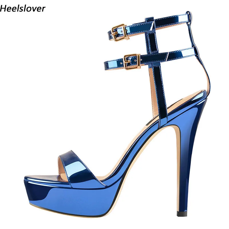 Ahhlsion/Новое поступление, женские летние сандалии, глянцевые пикантные туфли на шпильке с открытым носком, красивые синие туфли для вечеринок, женские размеры США 5-15
Ahhlsion/Новое поступление, женские летние сандалии, глянцевые пикантные туфли на шпильке с открытым носком, красивые синие туфли для вечеринок, женские размеры США 5-15