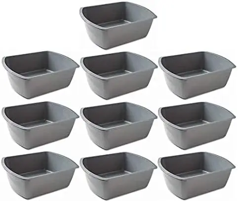 Plastic Wash Basins 10 Pack – 7-Quart Rectangular Tubs with Measurement Markings for Cleaning, Soaking, and Household Use
Plastic Wash Basins 10 Pack – 7-Quart Rectangular Tubs with Measurement Markings for Cleaning, Soaking, and Household Use