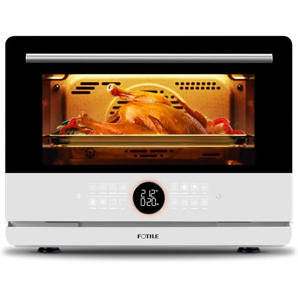 4-in-1 Steam-Combi Oven with Steam-Bake, Air Fry, Convection, and Dehydrator Functions, 50 Preset Menus, White
4-in-1 Steam-Combi Oven with Steam-Bake, Air Fry, Convection, and Dehydrator Functions, 50 Preset Menus, White