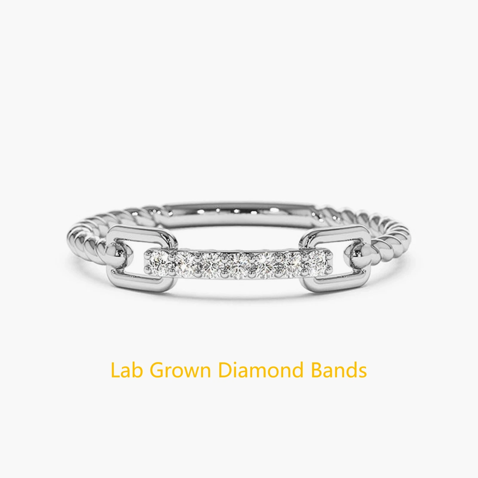 Round Cut 0.18CTW Lab Grown Diamond DEF VS-VVS Linked Wedding Band Platinum 950 Diamond Wedding Band For Lady
Round Cut 0.18CTW Lab Grown Diamond DEF VS-VVS Linked Wedding Band Platinum 950 Diamond Wedding Band For Lady