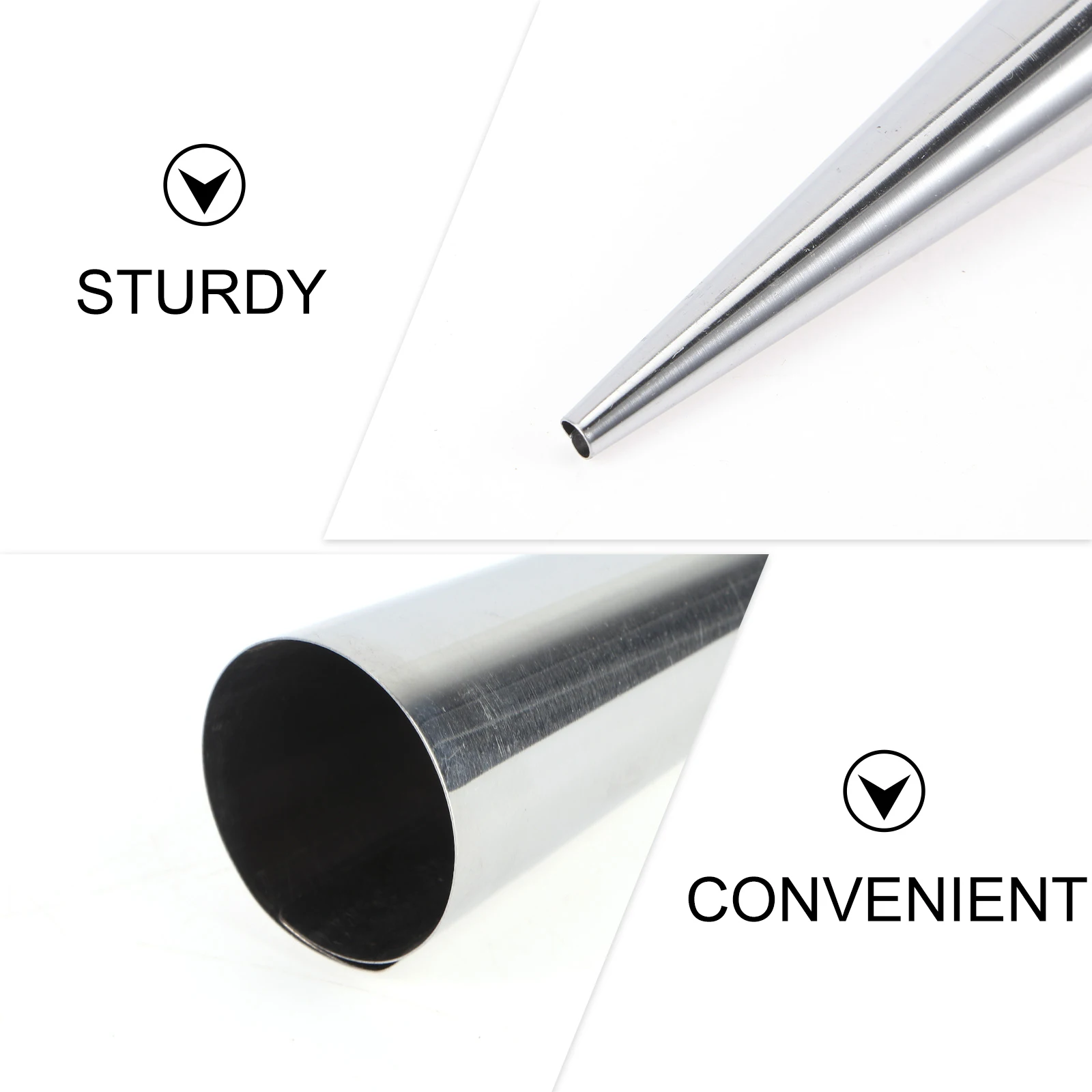 Stainless Steel Large Screw Pipe Croissant Mold Cannoli Forms Tubes Baking Cones Cylindrical Shaped Mold Reusable Non Toxic Easy
Stainless Steel Large Screw Pipe Croissant Mold Cannoli Forms Tubes Baking Cones Cylindrical Shaped Mold Reusable Non Toxic Easy