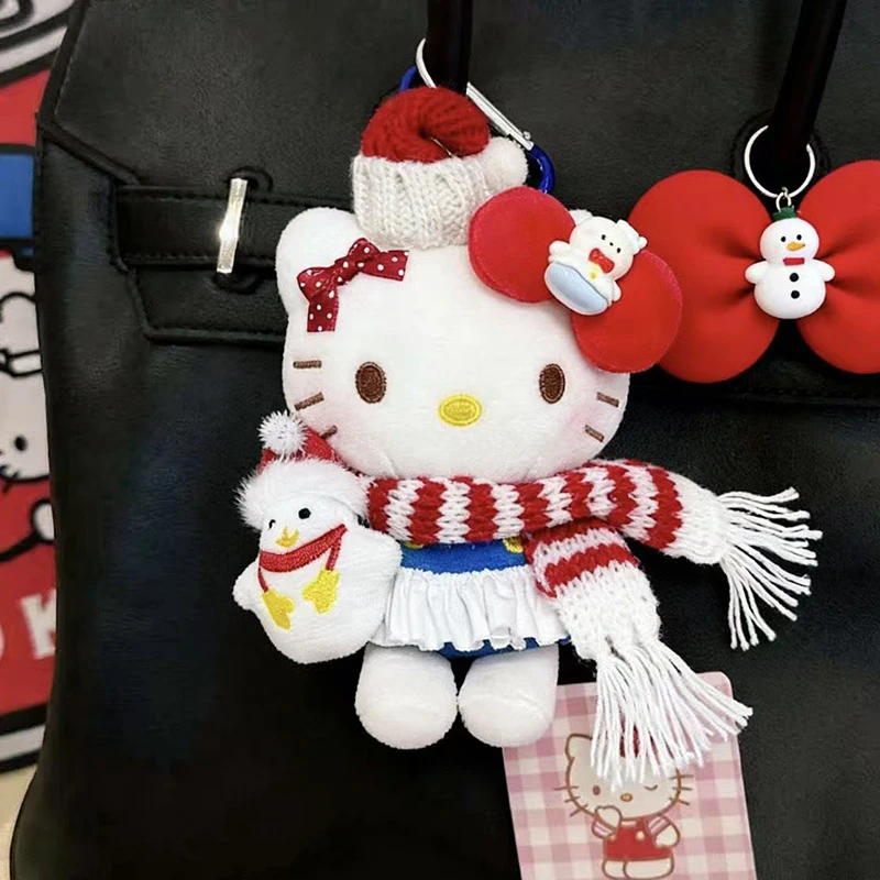 Sanrios Bag Accessories Hellokittys Christmas Snowman Plush Doll Keychain Cute Soft Toy Keyring Ornament for Bags and Girls Gift
Sanrios Bag Accessories Hellokittys Christmas Snowman Plush Doll Keychain Cute Soft Toy Keyring Ornament for Bags and Girls Gift