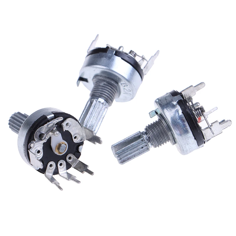 5Pcs RV17 With Switch Potentiometer Handle Length 15mm 5Pin B1K 2K 5K 10K 20 50K
5Pcs RV17 With Switch Potentiometer Handle Length 15mm 5Pin B1K 2K 5K 10K 20 50K