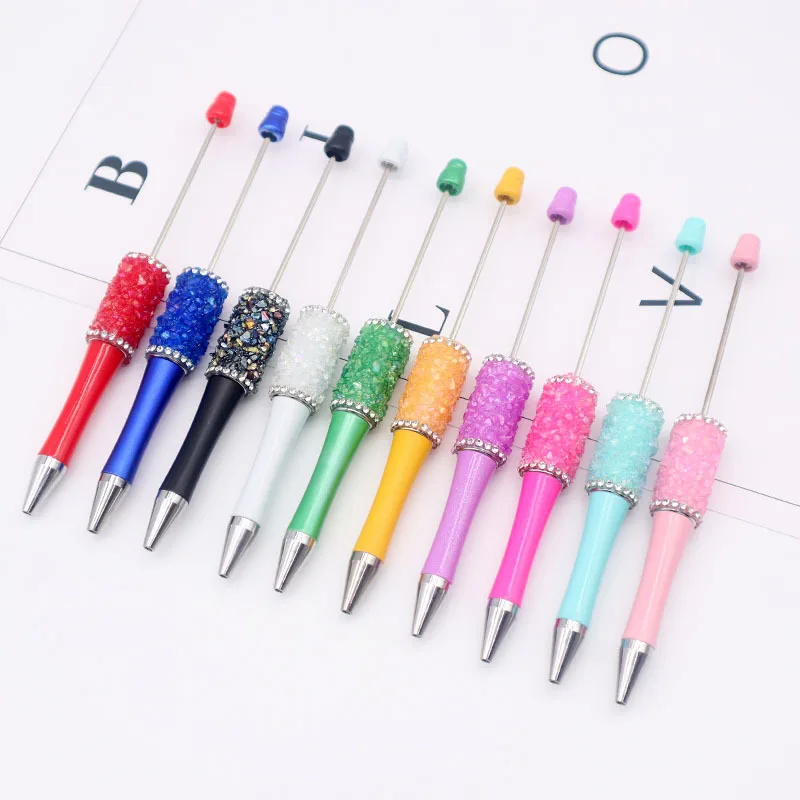50pcs DIY Crystal Sparkling Beaded Pen Creative Handmade Diamond Pen New Cute Girl Heart Plastic Pen Wholesale Office Supplies
50pcs DIY Crystal Sparkling Beaded Pen Creative Handmade Diamond Pen New Cute Girl Heart Plastic Pen Wholesale Office Supplies