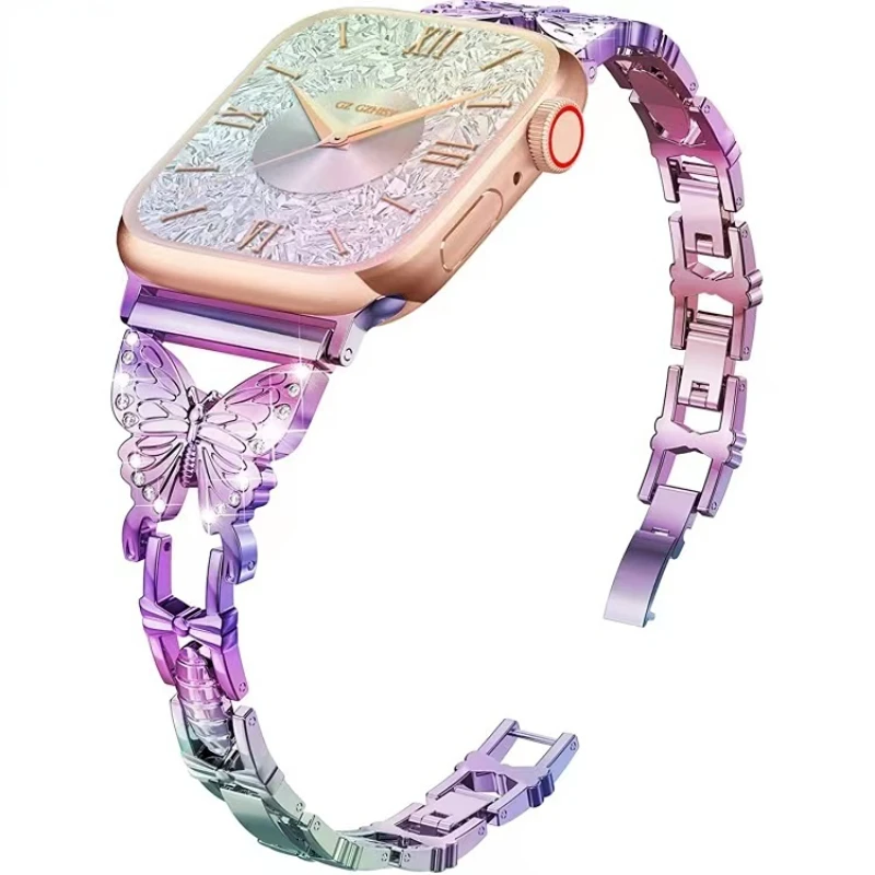 Металлический ремешок для Apple Watch Band 45 мм 41 мм, браслет в стиле бабочки из нержавеющей стали для iWatch Ultra 8 7 6 5 4 SE 44 мм 42 мм 40 мм
Металлический ремешок для Apple Watch Band 45 мм 41 мм, браслет в стиле бабочки из нержавеющей стали для iWatch Ultra 8 7 6 5 4 SE 44 мм 42 мм 40 мм