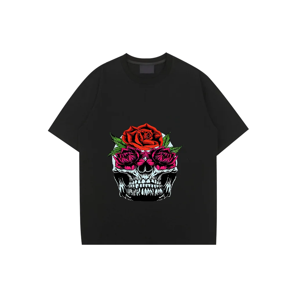 Printed men's cotton T-shirt Clothing Hip Hop Short sleeve fashion loose top Skull New style men's T-shirt West Coast
Printed men's cotton T-shirt Clothing Hip Hop Short sleeve fashion loose top Skull New style men's T-shirt West Coast