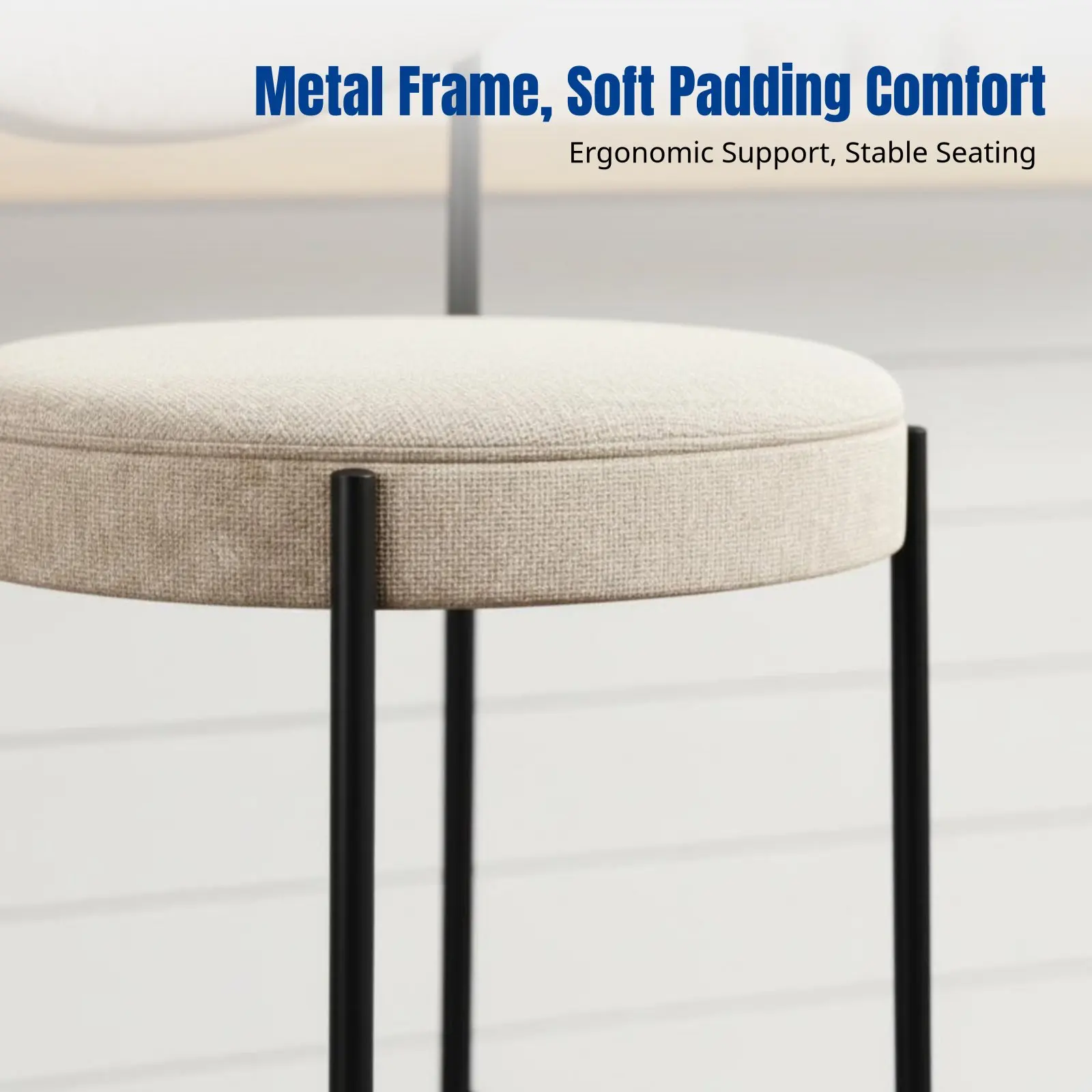 Designer Bar Stool, Nordic Design High Chair, Soft Padded Seat, Metal Legs, Modern Home Kitchen Counter Chair
Designer Bar Stool, Nordic Design High Chair, Soft Padded Seat, Metal Legs, Modern Home Kitchen Counter Chair