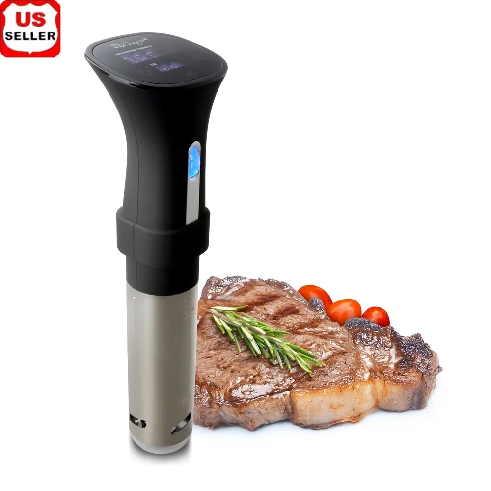 Precision Sous Vide Cooker Immersion Circulator with Digital Touchscreen Display Temperature Control Perfect Cooking Results
Precision Sous Vide Cooker Immersion Circulator with Digital Touchscreen Display Temperature Control Perfect Cooking Results