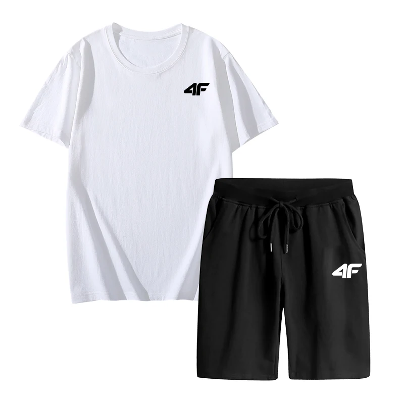 New Trend Mens Short Sleeved Tracksuit Urban Fashion T-shirt and Sport Fifthpants Summer Daily Home Outdoor Casual Tees 2pcs Set
New Trend Mens Short Sleeved Tracksuit Urban Fashion T-shirt and Sport Fifthpants Summer Daily Home Outdoor Casual Tees 2pcs Set