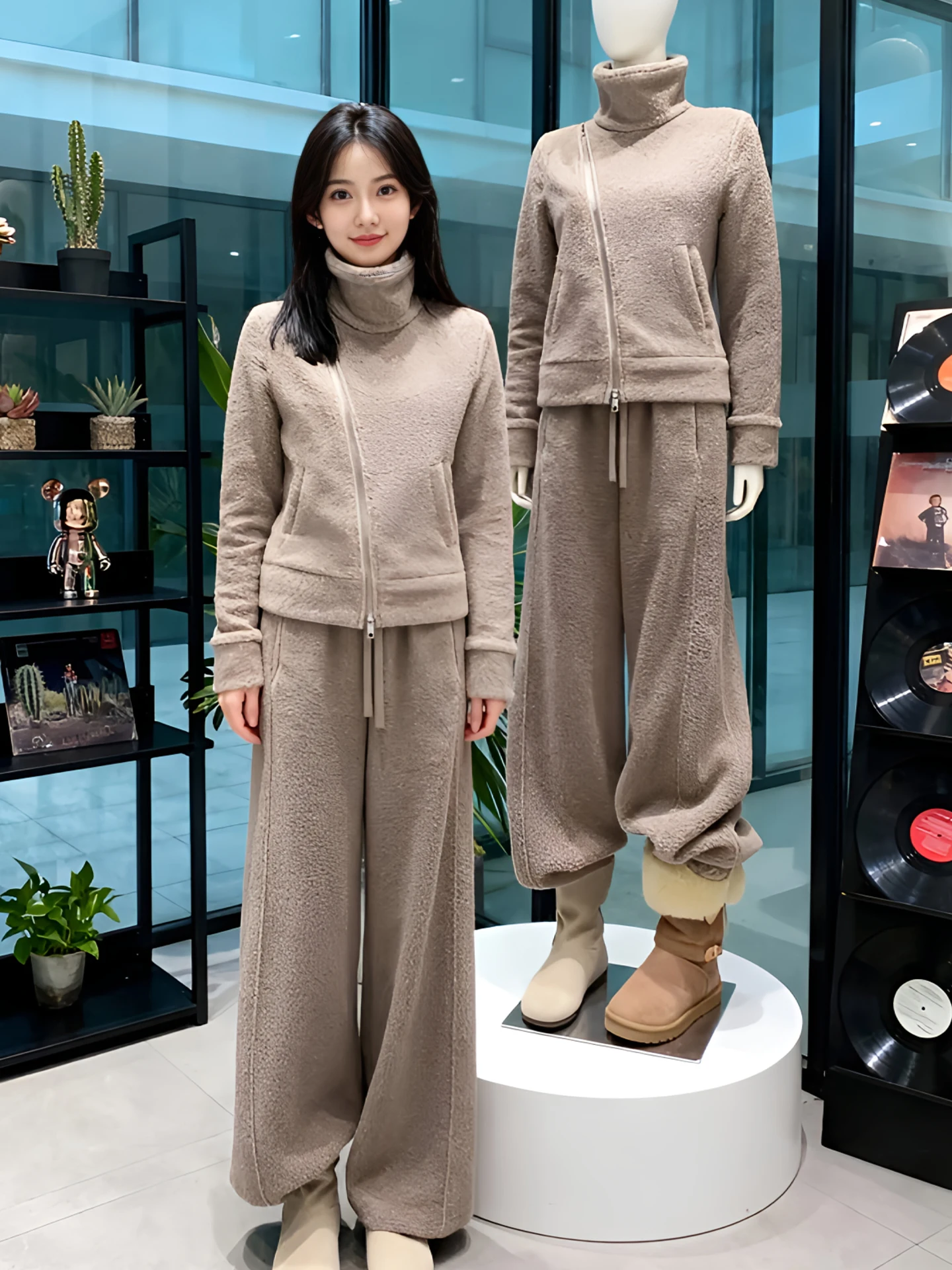 Korean Style High-End Casual Fashion Set Women's Autumn Winter Loose Slim Wide Leg Pants Sports Two-Piece Trendy Outfit
Korean Style High-End Casual Fashion Set Women's Autumn Winter Loose Slim Wide Leg Pants Sports Two-Piece Trendy Outfit