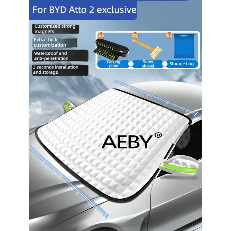 AEBY For BYD Atto 2 Smart Driving Editio 2024-2025 Winter Car Windshield Cover,Anti-Snow & Ice Cover,Waterproof Ice Shield
AEBY For BYD Atto 2 Smart Driving Editio 2024-2025 Winter Car Windshield Cover,Anti-Snow & Ice Cover,Waterproof Ice Shield