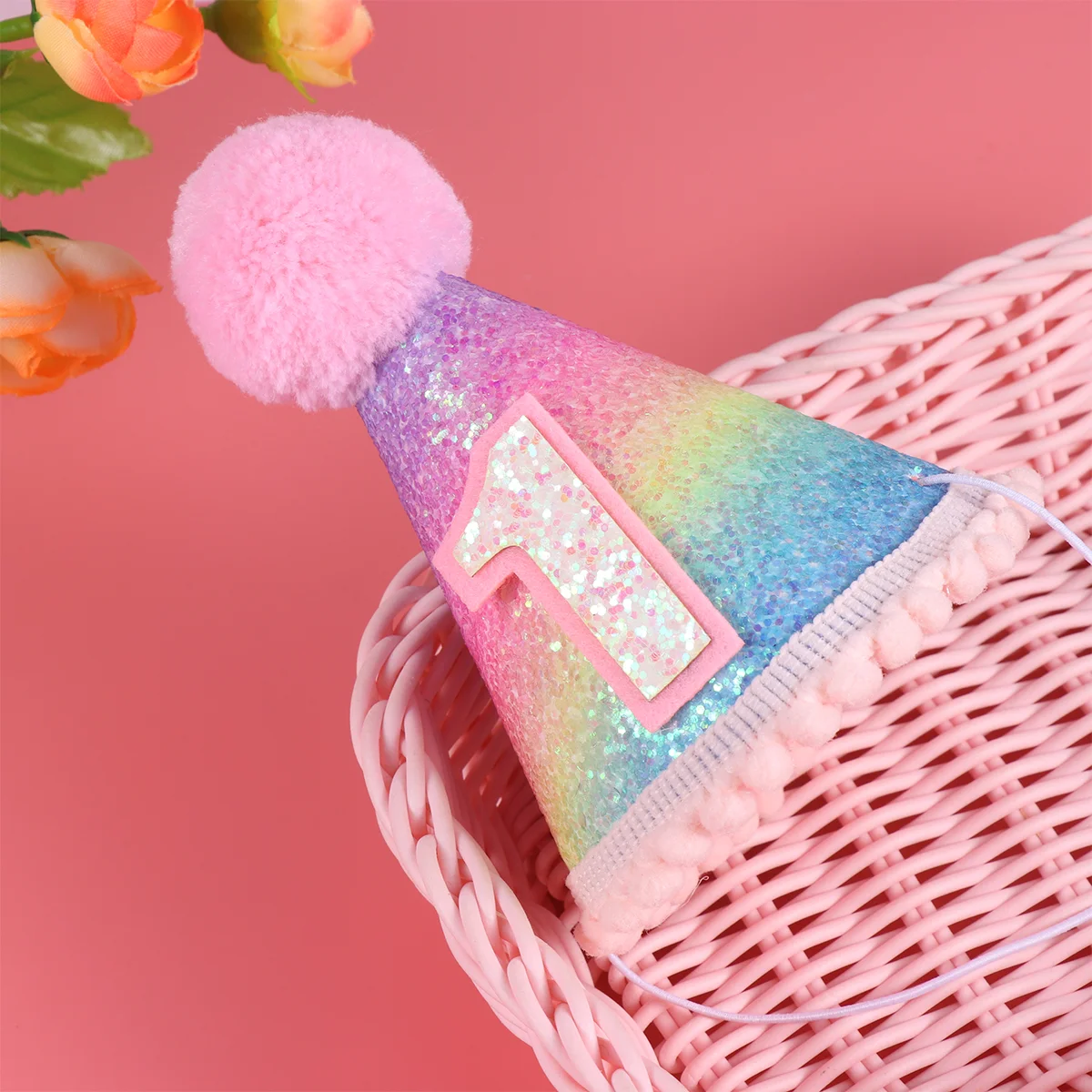 Glitter Iridescent Birthday Hats Party Hairball Mini Hat First Birthday Party Decorations for Kids Child
Glitter Iridescent Birthday Hats Party Hairball Mini Hat First Birthday Party Decorations for Kids Child