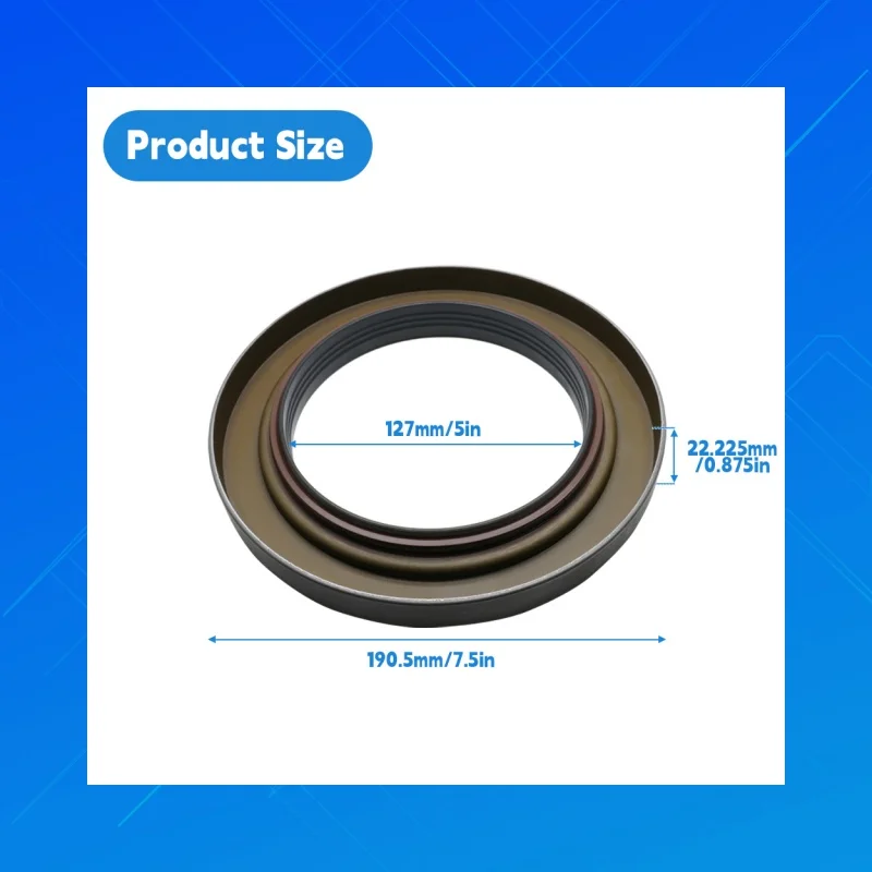 Model 4808VG, size 127x190.5x22.225mm.NBR + FKM.applicable to Sandvik loaders, and Dana 2107379, TIMKEN 4048V, and CHO A0193.
Model 4808VG, size 127x190.5x22.225mm.NBR + FKM.applicable to Sandvik loaders, and Dana 2107379, TIMKEN 4048V, and CHO A0193.