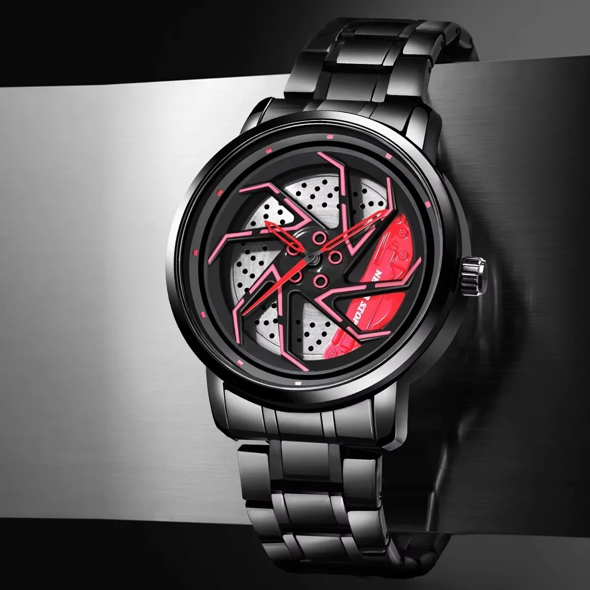 Мужские роскошные часы, спортивные автомобильные часы с коробкой, спортивные наручные часы с ободом и ступицей колеса, кварцевые вращающиеся часы унисекс Relogio Masculino
Мужские роскошные часы, спортивные автомобильные часы с коробкой, спортивные наручные часы с ободом и ступицей колеса, кварцевые вращающиеся часы унисекс Relogio Masculino