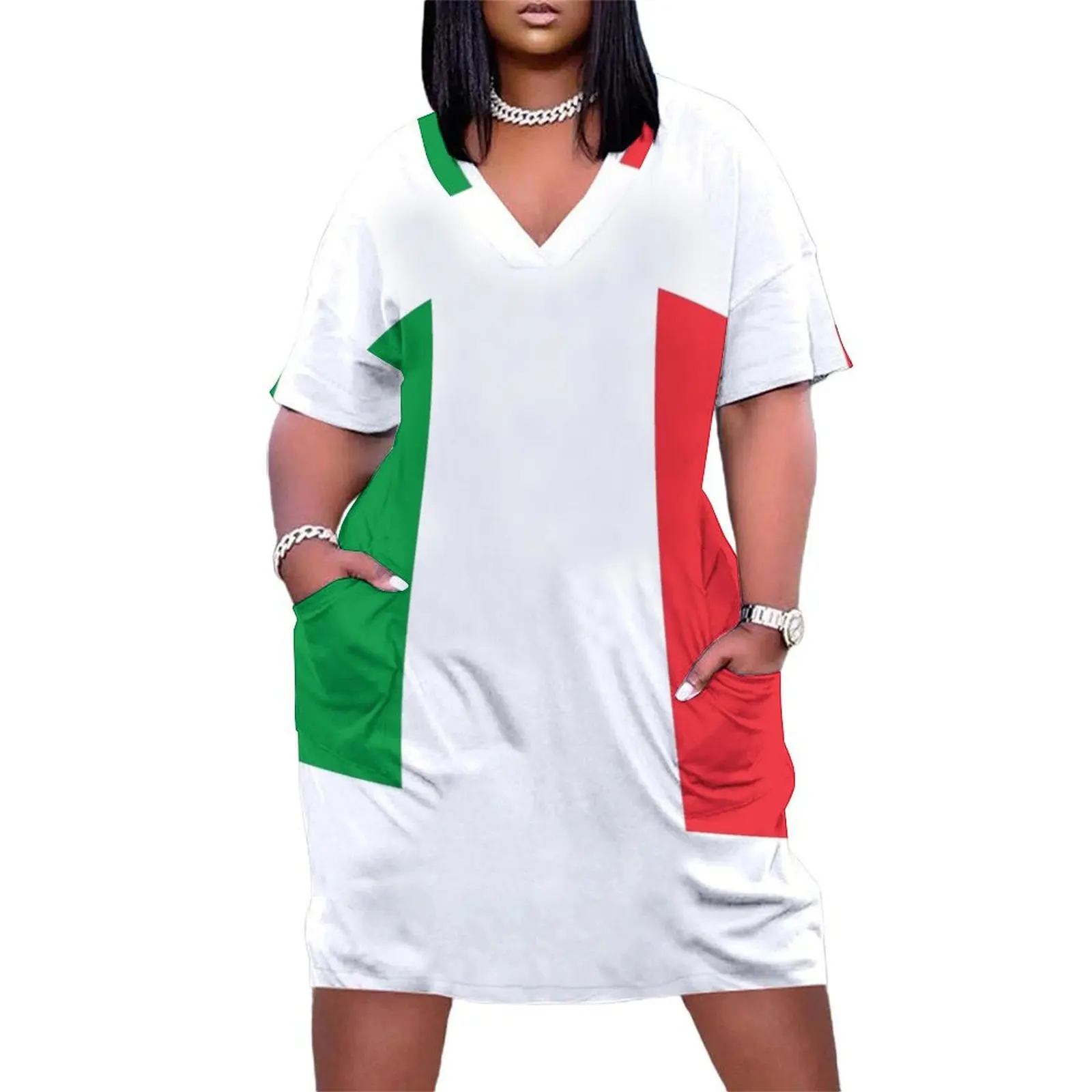 Italy Loose Pocket Dress Woman's evening dress Casual dresses women's summer jumpsuit
Italy Loose Pocket Dress Woman's evening dress Casual dresses women's summer jumpsuit