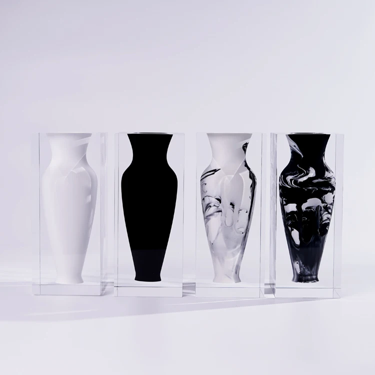 Modern home decoration handmade acrylic glass vase living room ornament
Modern home decoration handmade acrylic glass vase living room ornament