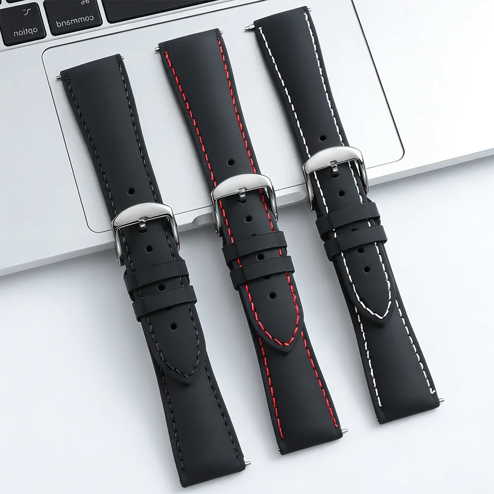 Soft Silicone Rubber Watch Strap 20mm 22mm Watch Band Men Women Universal Sport Waterproof Wristbelt Quick Release Bracelet
Soft Silicone Rubber Watch Strap 20mm 22mm Watch Band Men Women Universal Sport Waterproof Wristbelt Quick Release Bracelet