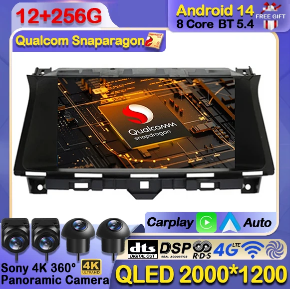 Автомобильный радиоприемник Android 14 для Honda Accord 8 Crosstour 2008-2012 Мультимедийный видеоплеер GPS Беспроводной авто CarPlay Navi WIFI 4G DSP
Автомобильный радиоприемник Android 14 для Honda Accord 8 Crosstour 2008-2012 Мультимедийный видеоплеер GPS Беспроводной авто CarPlay Navi WIFI 4G DSP