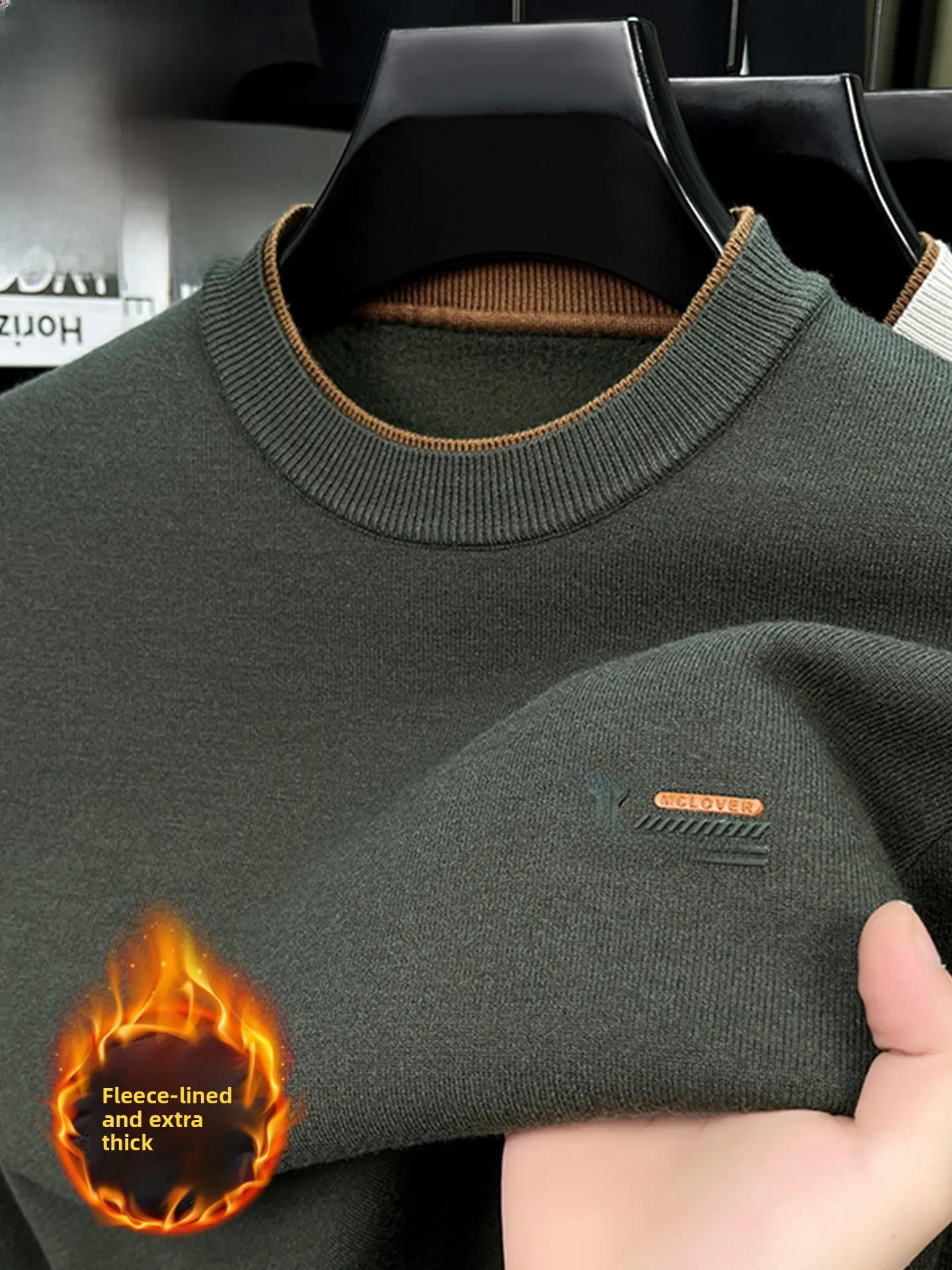 Thiened Fce Warm Knitted Sweater for Men round Ne Woolen Top Casual Wear Comfortable Soft Long Sve Winter Clothes
Thiened Fce Warm Knitted Sweater for Men round Ne Woolen Top Casual Wear Comfortable Soft Long Sve Winter Clothes