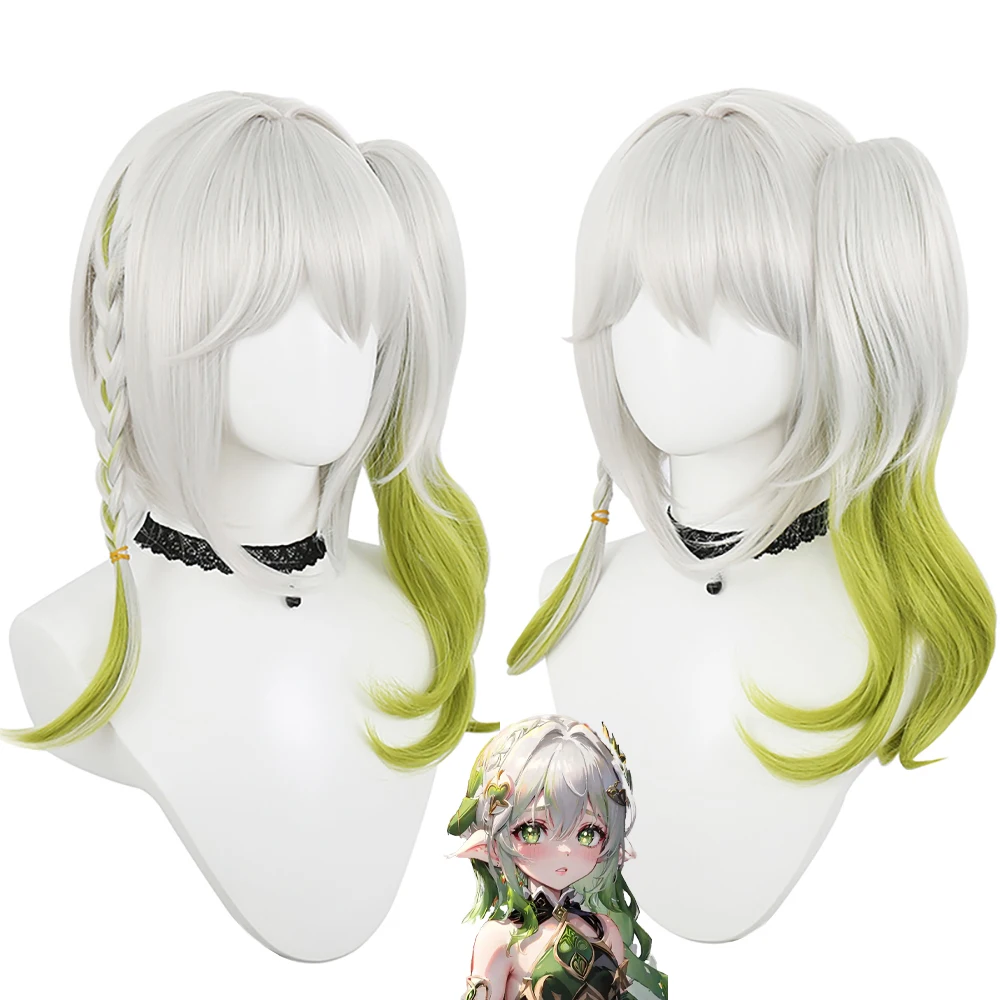 Anime Nahida Cosplay Wig Silver to Green Gradient Ponytail Wig Heat Resistant Synthetic Hair for Women Cosplay Party Daily Use
Anime Nahida Cosplay Wig Silver to Green Gradient Ponytail Wig Heat Resistant Synthetic Hair for Women Cosplay Party Daily Use