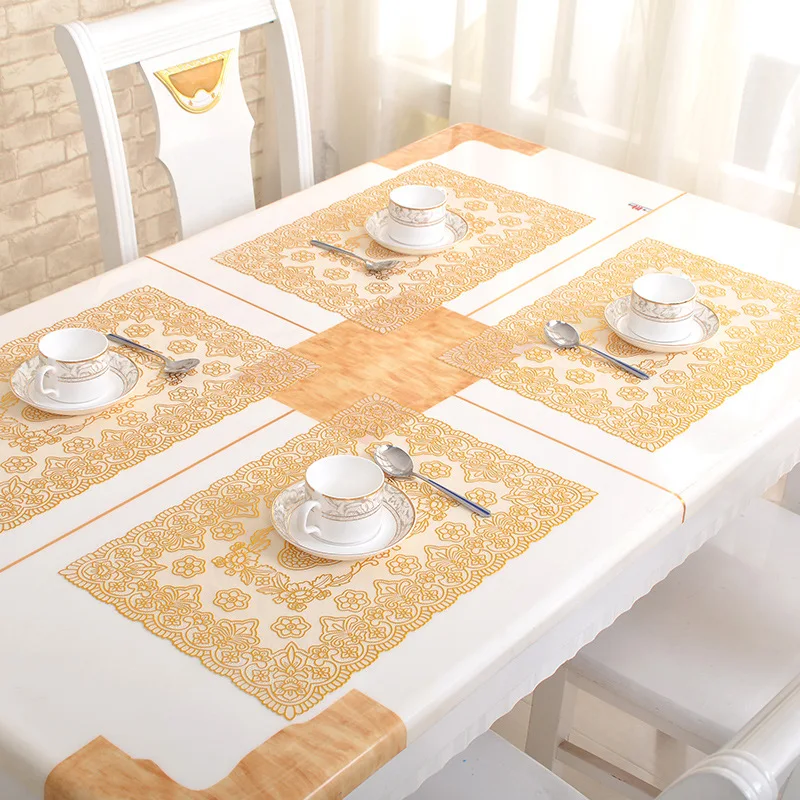 6pcs! High-grade Bronzing PVC Dining Table Mat Waterproof Tableware Coffee Tea Bowl Pad Fpr Kitchen Home Decoration
6pcs! High-grade Bronzing PVC Dining Table Mat Waterproof Tableware Coffee Tea Bowl Pad Fpr Kitchen Home Decoration