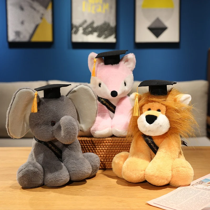 28cm Cute Dr. Elephant Plush Toy Stuffed Soft Kawaii Fox Animal Dolls Graduation Gifts for Kids Children Girls High Quality
28cm Cute Dr. Elephant Plush Toy Stuffed Soft Kawaii Fox Animal Dolls Graduation Gifts for Kids Children Girls High Quality