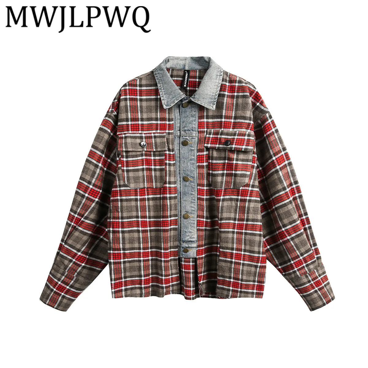 MWJLPWQ Мужская лоскутная клетчатая рубашка в американском стиле, винтажная уличная одежда с лацканами, новые модные топы 2024, весна-осень 21372
MWJLPWQ Мужская лоскутная клетчатая рубашка в американском стиле, винтажная уличная одежда с лацканами, новые модные топы 2024, весна-осень 21372
