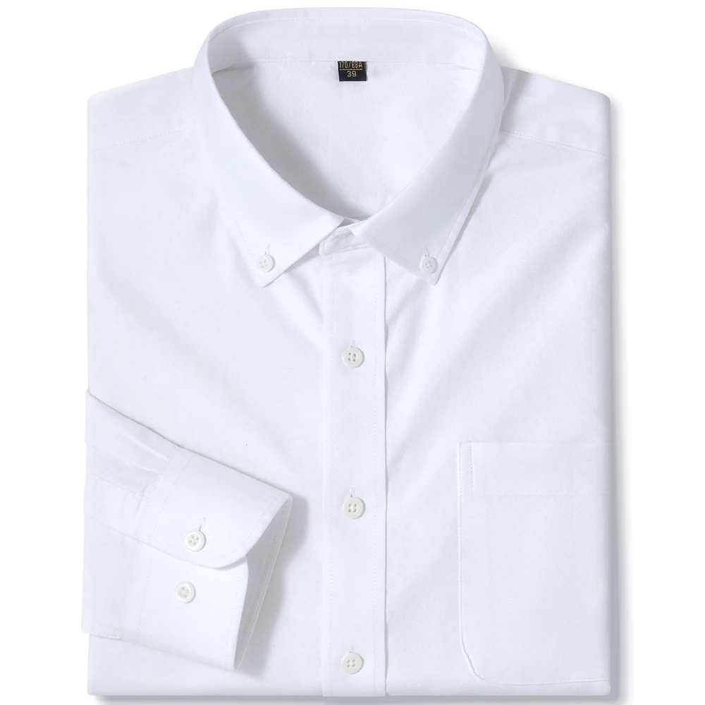 Casual Solid Men's Long Sleeve Oxford Shirt, Men's Comfy Button Up Shirts For Spring Fall Outdoor
Casual Solid Men's Long Sleeve Oxford Shirt, Men's Comfy Button Up Shirts For Spring Fall Outdoor