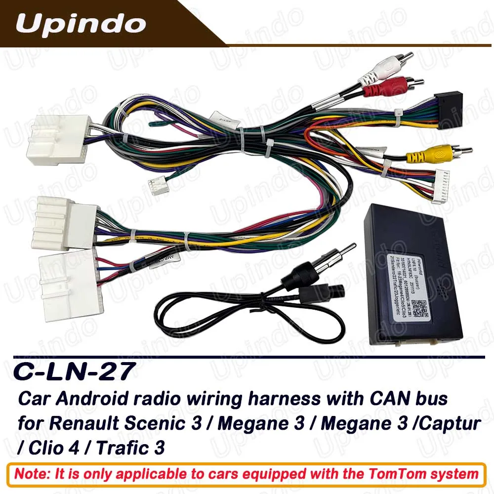For Renault Clio 4 Captur Scenic 3 Megane 3 Master 3 Trafic 3 CAN-bus Wiring Harness Android Radio Adapter
For Renault Clio 4 Captur Scenic 3 Megane 3 Master 3 Trafic 3 CAN-bus Wiring Harness Android Radio Adapter