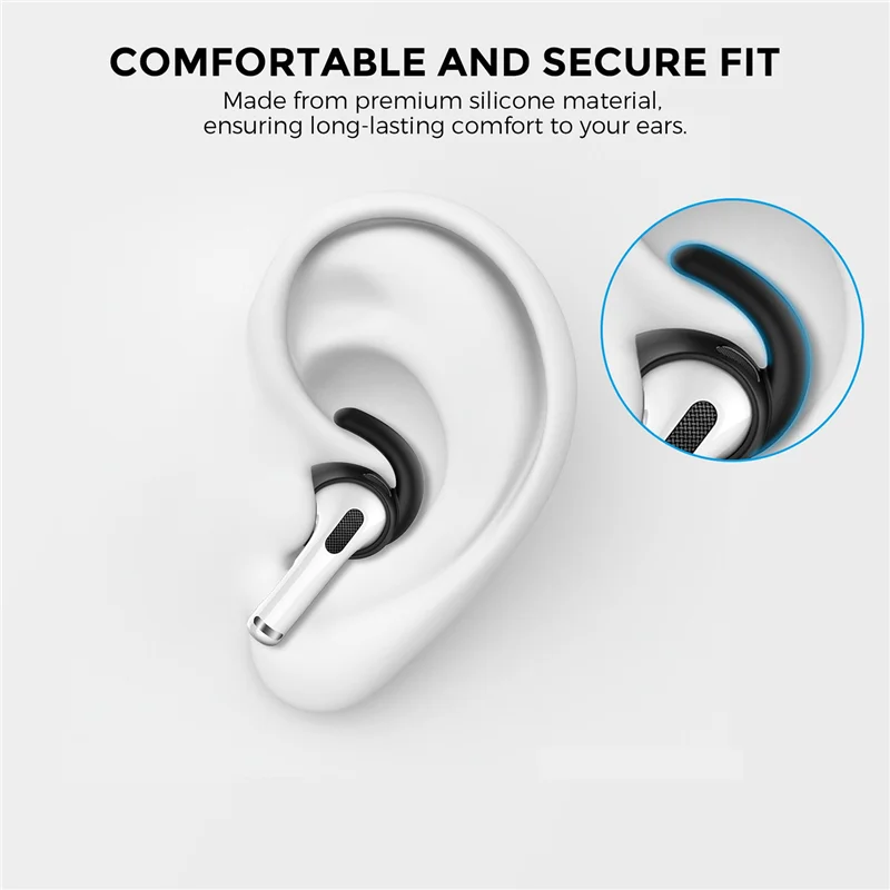 3 пары спортивных ушных крючков для Apple AirPods 3-го поколения, противоскользящие мягкие силиконовые ушные ручки-белый G
3 пары спортивных ушных крючков для Apple AirPods 3-го поколения, противоскользящие мягкие силиконовые ушные ручки-белый G